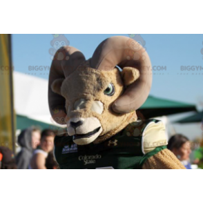 Beige and Brown Goat BIGGYMONKEY™ Mascot Costume -