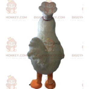 Disfraz de mascota BIGGYMONKEY™ gallina blanca gigante, disfraz