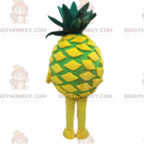 Maskotka żółty i zielony ananas BIGGYMONKEY™, kostium ananasa