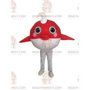 BIGGYMONKEY™ mascot costume goldfish and white fish, sea
