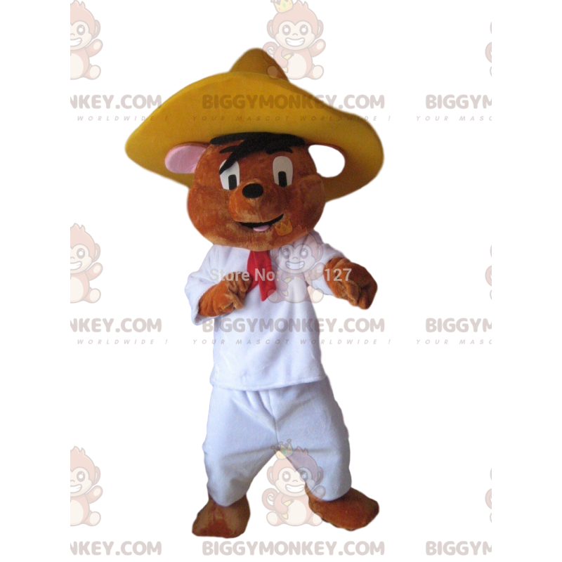 BIGGYMONKEY™ mascot costume of Speedy Gonzales, the fastest