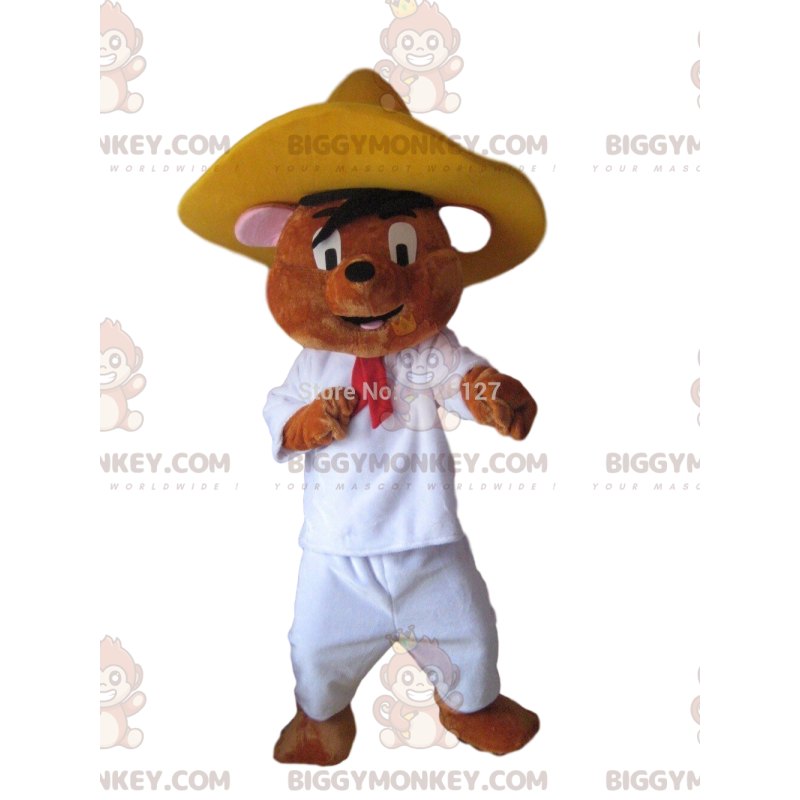 BIGGYMONKEY™ mascottekostuum van Speedy Gonzales, de snelste