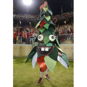 Grønt og rødt juletræ BIGGYMONKEY™ maskotkostume -