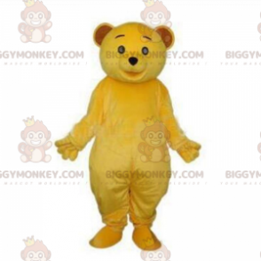 Costume da mascotte giallo Teddy Bear BIGGYMONKEY™, costume da