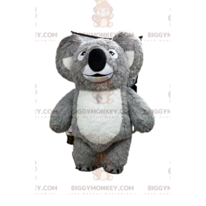 BIGGYMONKEY™ mascottekostuum van grijze en witte koala, kostuum