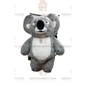 Costume de mascotte BIGGYMONKEY™ de koala gris et blanc