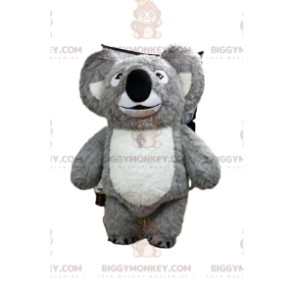 BIGGYMONKEY™ costume da mascotte di koala grigio e bianco