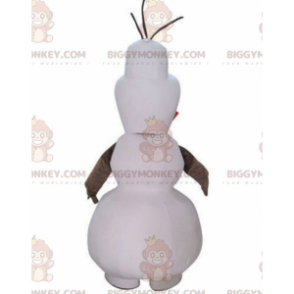 BIGGYMONKEY™ Mascot Costume of Olaf, Famous Cartoon Snowman –