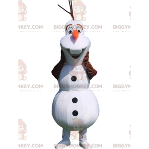 Traje de mascote BIGGYMONKEY™ de Olaf, famoso boneco de neve de