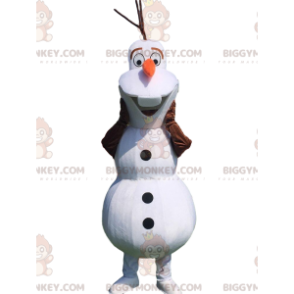 Costume de mascotte BIGGYMONKEY™ d'Olaf, bonhomme de neige de