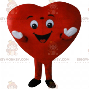 Costume da mascotte grande cuore rosso BIGGYMONKEY™, costume