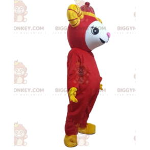 Costume da mascotte BIGGYMONKEY™ da capra rossa, costume da