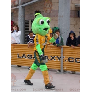 Costume da mascotte Big Eyes Green Frog BIGGYMONKEY™ -