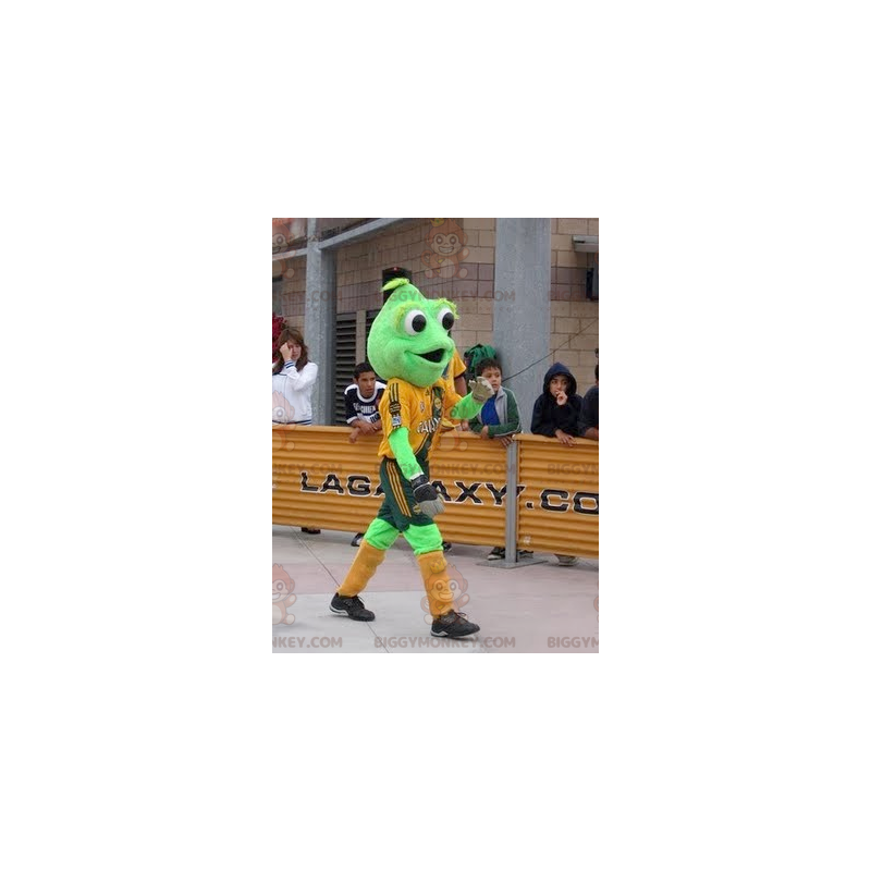 Στολή μασκότ Big Eyes Green Frog BIGGYMONKEY™ - Biggymonkey.com