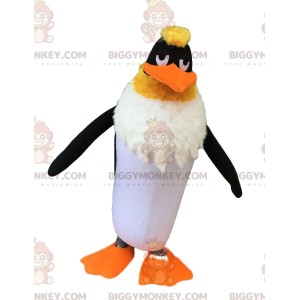 Penguin BIGGYMONKEY™ maskot kostume, isflage fugl kostume -