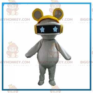 Robotic mouse BIGGYMONKEY™ mascot costume, futuristic rodent