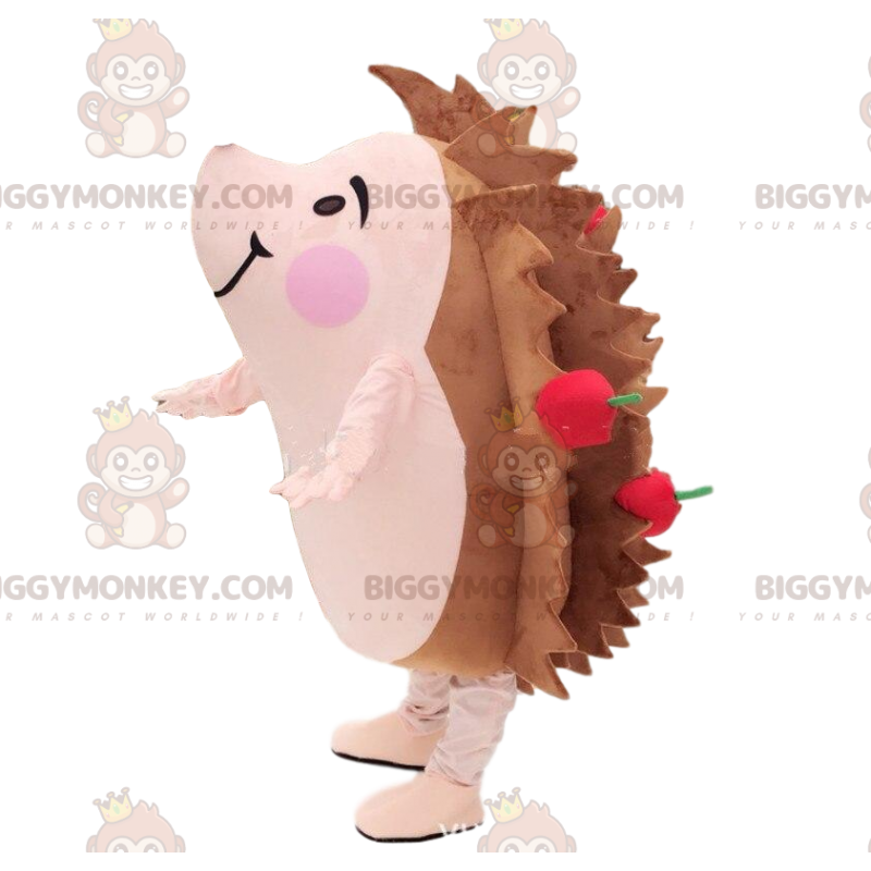 Costume de mascotte BIGGYMONKEY™ de hérisson marron et rose