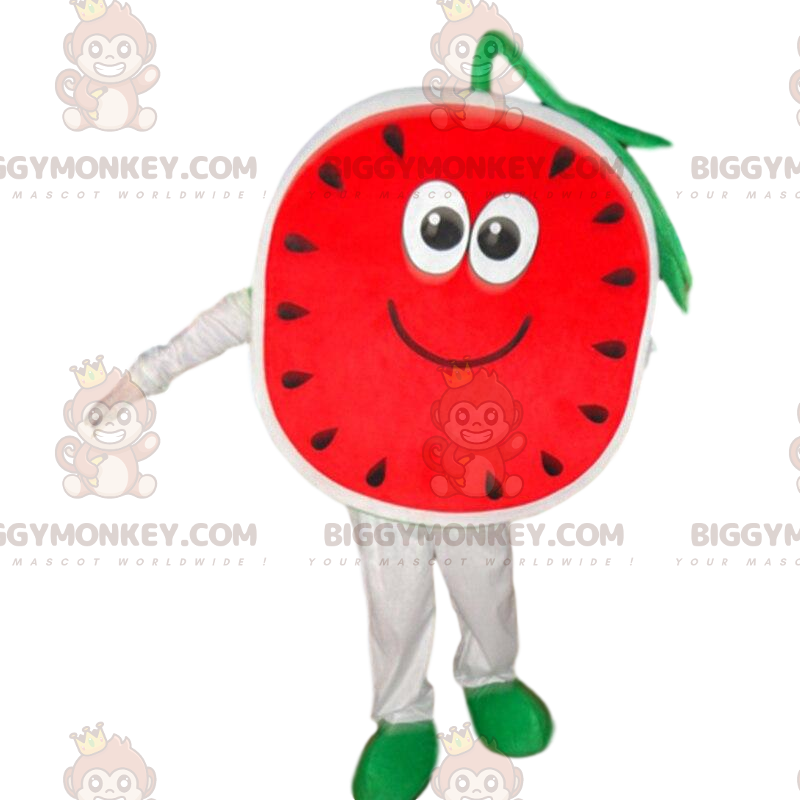 BIGGYMONKEY™ kæmpe vandmelon maskot kostume, eksotisk frugt