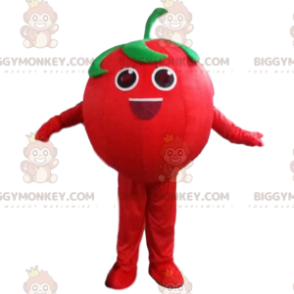 BIGGYMONKEY™ kæmpe rød tomat maskot kostume, frugt og