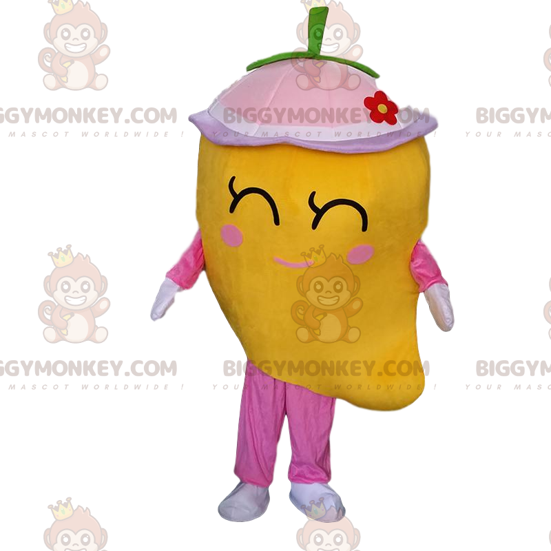 Kostým maskota Giant Mango BIGGYMONKEY™, kostým žlutého