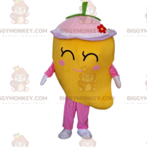 Kostým maskota Giant Mango BIGGYMONKEY™, kostým žlutého