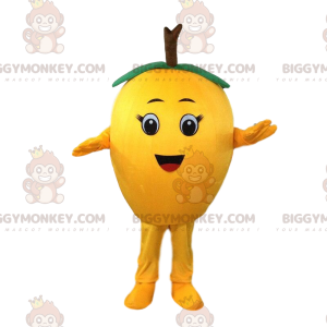 Kostým maskota Giant Lemon BIGGYMONKEY™, Kostým hrušky, žluté