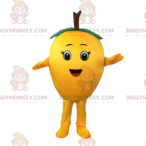 Giant Lemon BIGGYMONKEY™ mascottekostuum, peerkostuum, geel