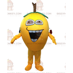 Στολή μασκότ Giant Lemon BIGGYMONKEY™, Στολή με αχλάδι, Κίτρινα