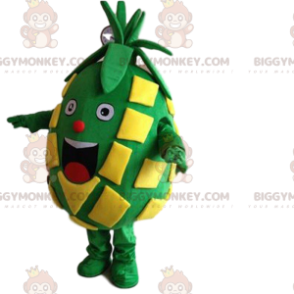 Zeer lachende grote groene en gele ananas BIGGYMONKEY™