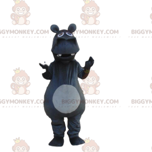 BIGGYMONKEY™ costume da mascotte ippopotamo gigante grigio