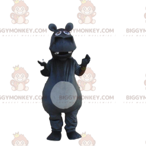 Costume de mascotte BIGGYMONKEY™ d'hippopotame gris foncé