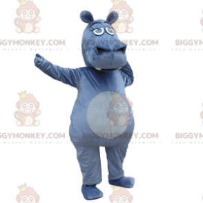 BIGGYMONKEY™ costume da mascotte ippopotamo gigante grigio