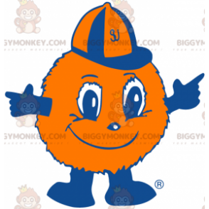 Orange Hairball Balloon BIGGYMONKEY™ Mascot Costume –