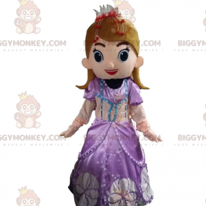 Prinzessin BIGGYMONKEY™ Maskottchenkostüm, weibliches
