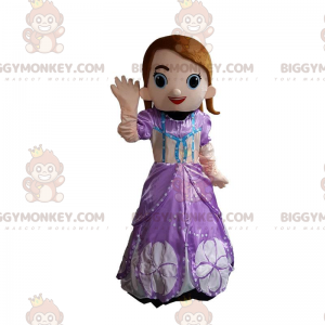 Prinses BIGGYMONKEY™ mascottekostuum, vrouwelijk