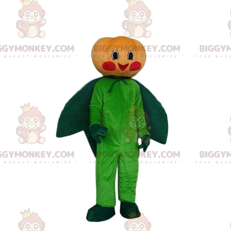 Disfraz de mascota calabaza naranja y verde BIGGYMONKEY™
