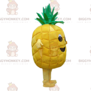 BIGGYMONKEY™ traje de mascota de piña amarilla gigante, traje