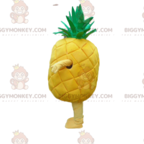 BIGGYMONKEY™ traje de mascota de piña amarilla gigante, traje