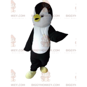 Penguin BIGGYMONKEY™ maskottiasu, mustavalkoinen pingviiniasu -