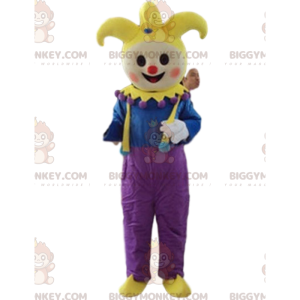 Maskotka kostium klauna BIGGYMONKEY™, król błazen, kostium
