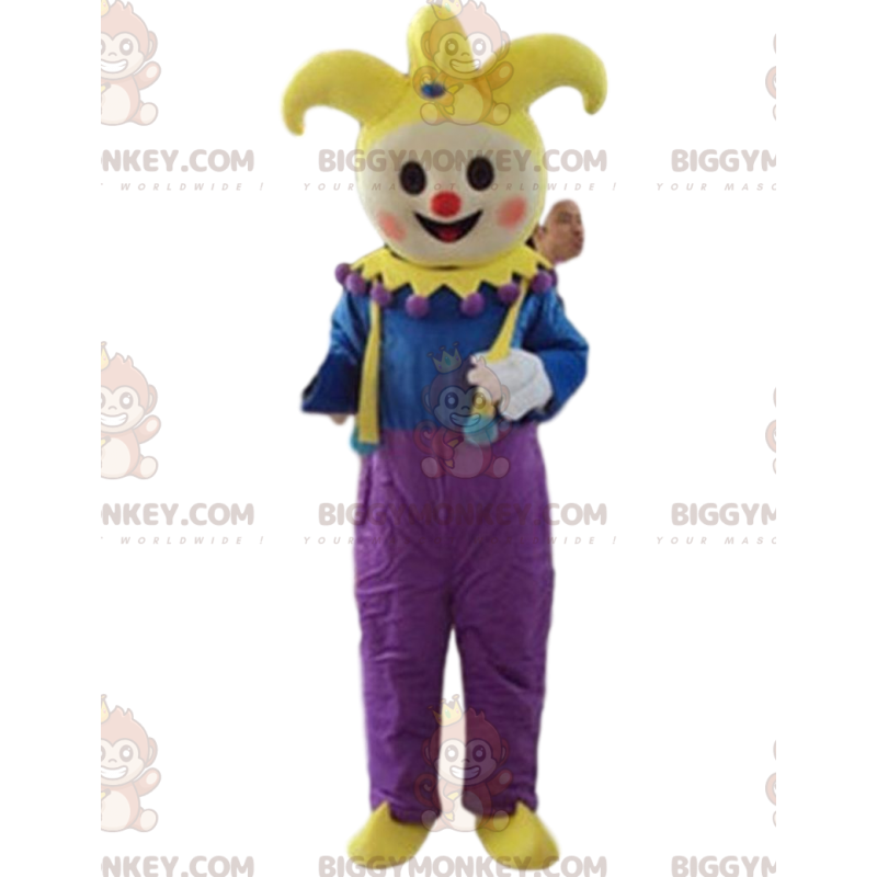 BIGGYMONKEY™ costume mascotte clown, re giullare, costume