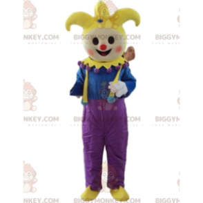 Costume de mascotte BIGGYMONKEY™ de clown, de bouffon du roi