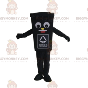 Costume da mascotte Giant Black Bin BIGGYMONKEY™, costume da