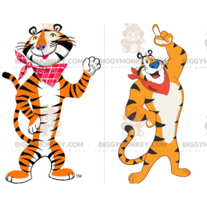 Διάσημη στολή μασκότ Tiger Frosties BIGGYMONKEY™ Orange White