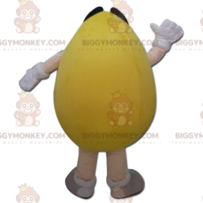 Traje de mascote gigante amarelo M&M's BIGGYMONKEY™, fantasia