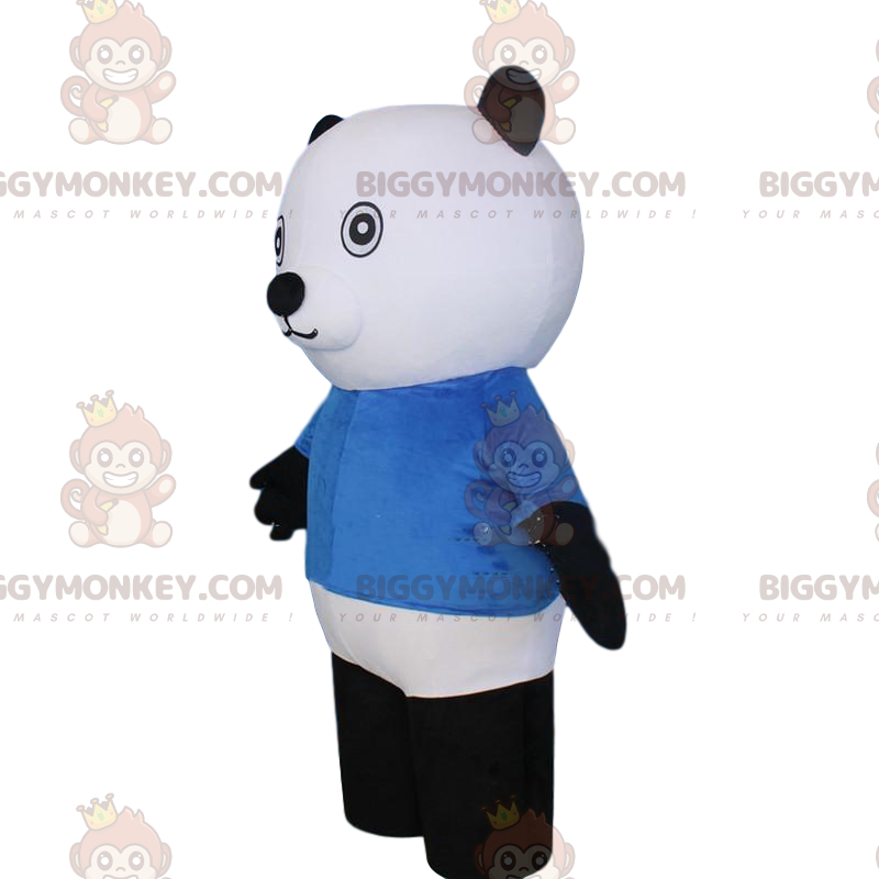 Costume da mascotte BIGGYMONKEY™ orso bianco e nero, costume da