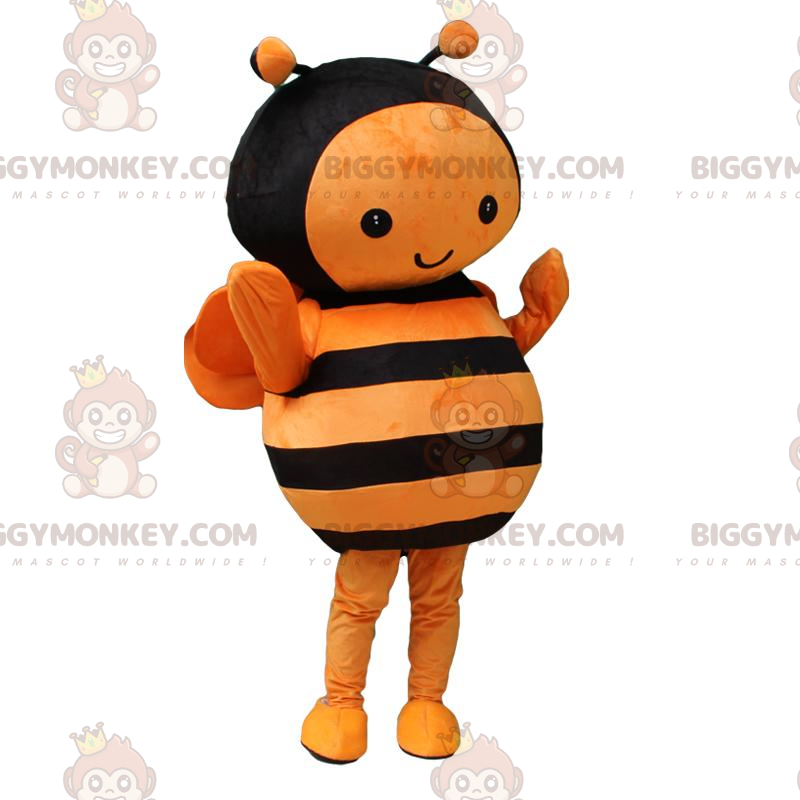 Costume da mascotte BIGGYMONKEY™ ape arancione e nera, costume