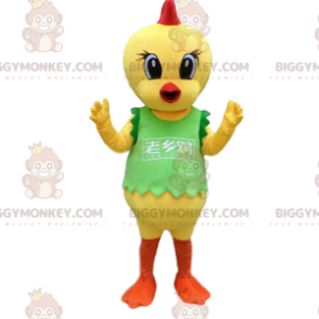 Costume de mascotte BIGGYMONKEY™ d'oiseau, costume de canari