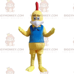 Gelbes Huhn BIGGYMONKEY™ Maskottchen-Kostüm, Riesenhahn-Kostüm