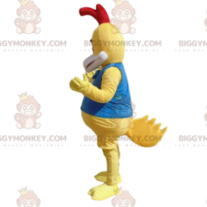 Costume da mascotte pollo giallo BIGGYMONKEY™, costume da gallo